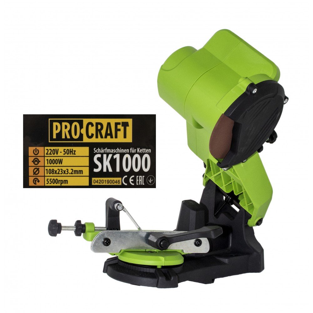 Masina de ascutit lanturi drujba, 1000W ProCraft SK1000, 5500rpm