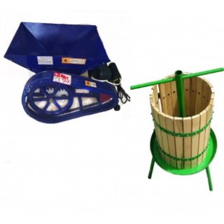 Set zdrobitor pentru struguri electric- 500kg/h + teasc 32L