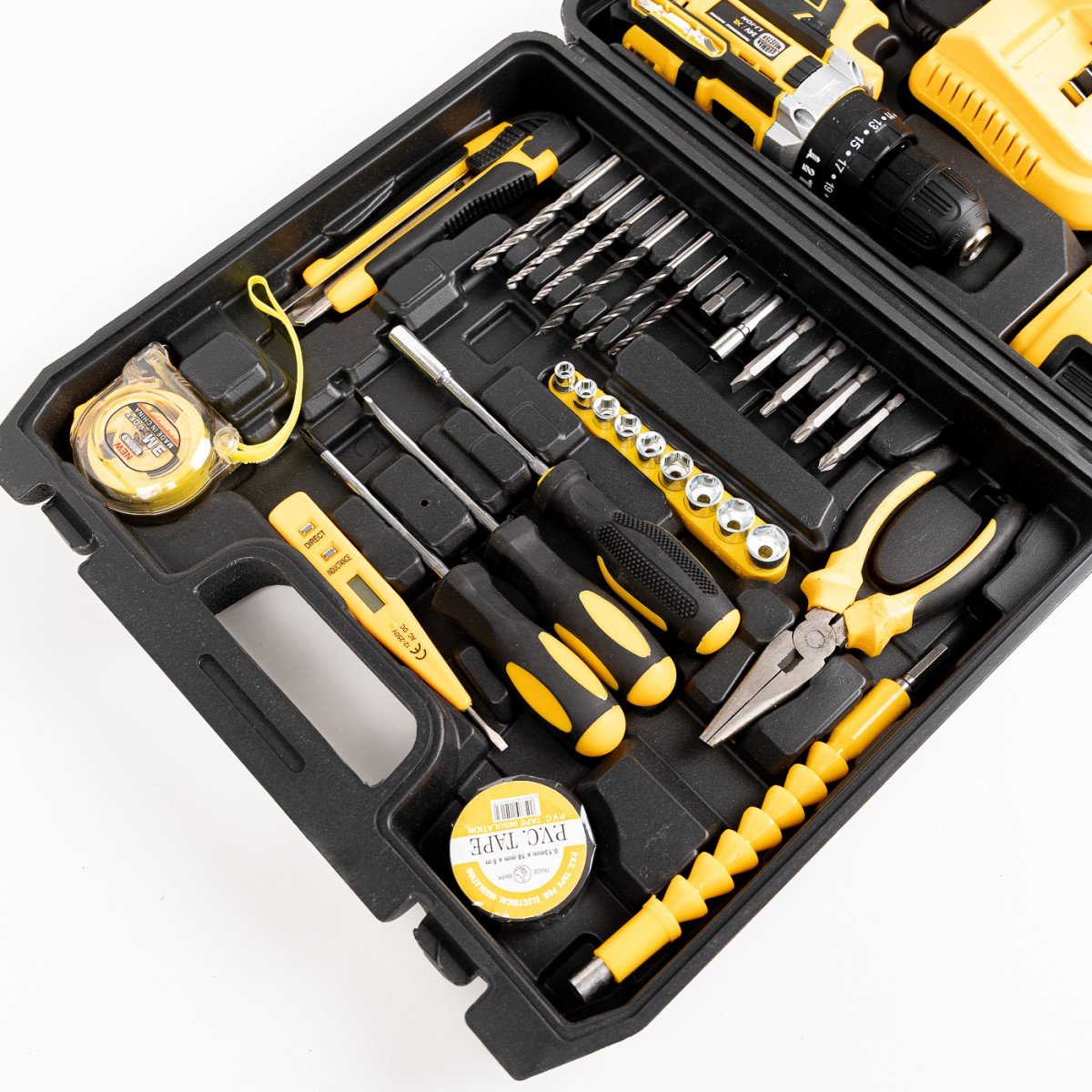 Bormasina cu PERCUTIE 24V, 30 accesorii si 2 acumulatori German Meister