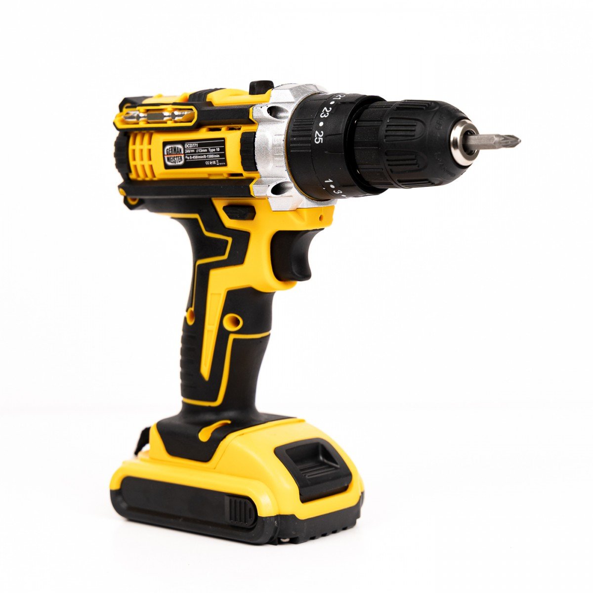 Bormasina cu PERCUTIE 24V, 30 accesorii si 2 acumulatori German Meister