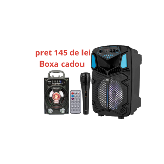 Oferta boxa portabila jrh H8 300W cu boxa portabila cadou