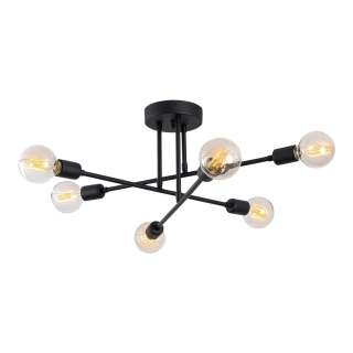 Lustra Brato, metal, 6xE27, stil industrial