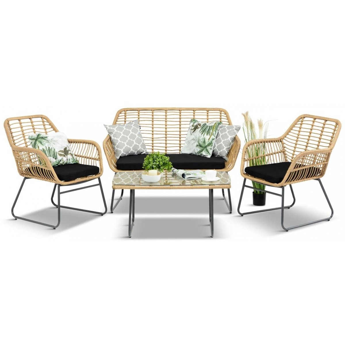 Set mobilier de terasa, Malena, ratan sintetic