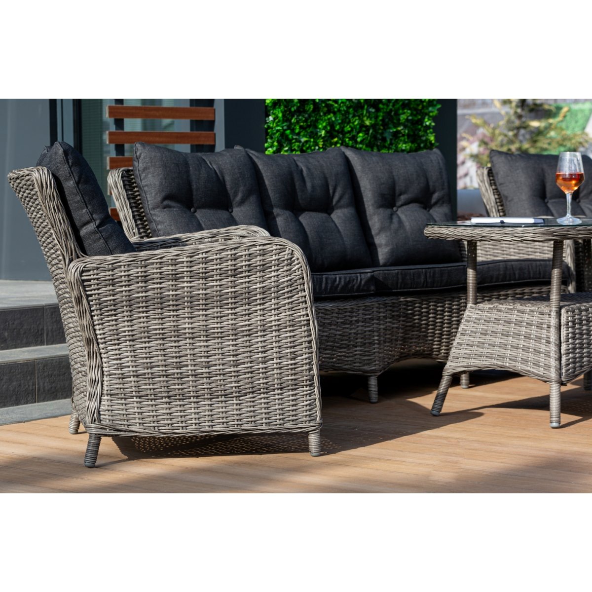 Set mobilier premium de terasa, Ruby, ratan sintetic