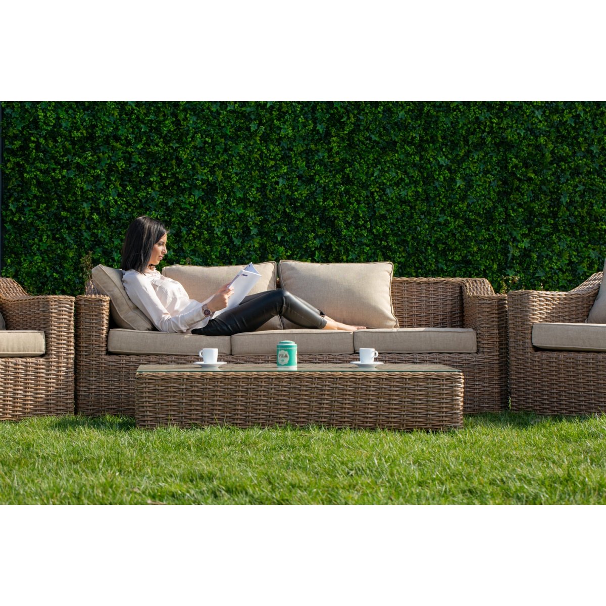 Set mobilier premium de terasa, King 2, ratan sintetic