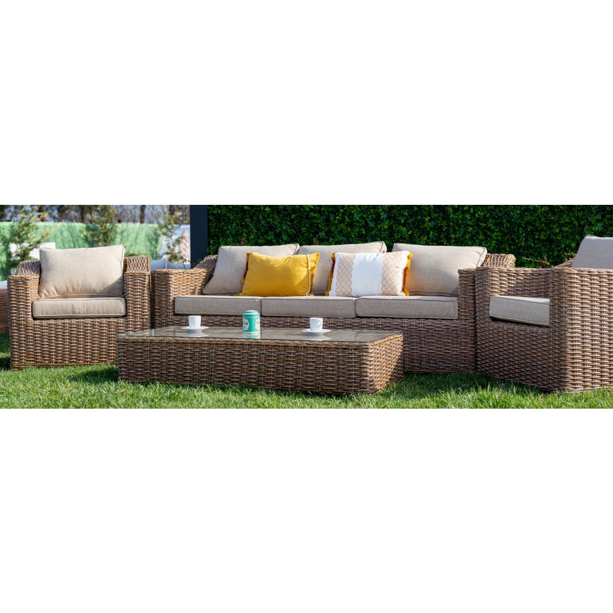Set mobilier premium de terasa, King 2, ratan sintetic