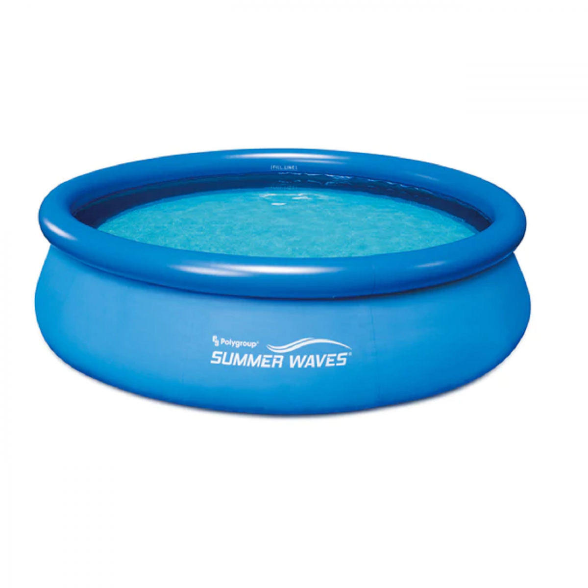 Set piscina+ inel gonflabil, Summer Waves, albastru