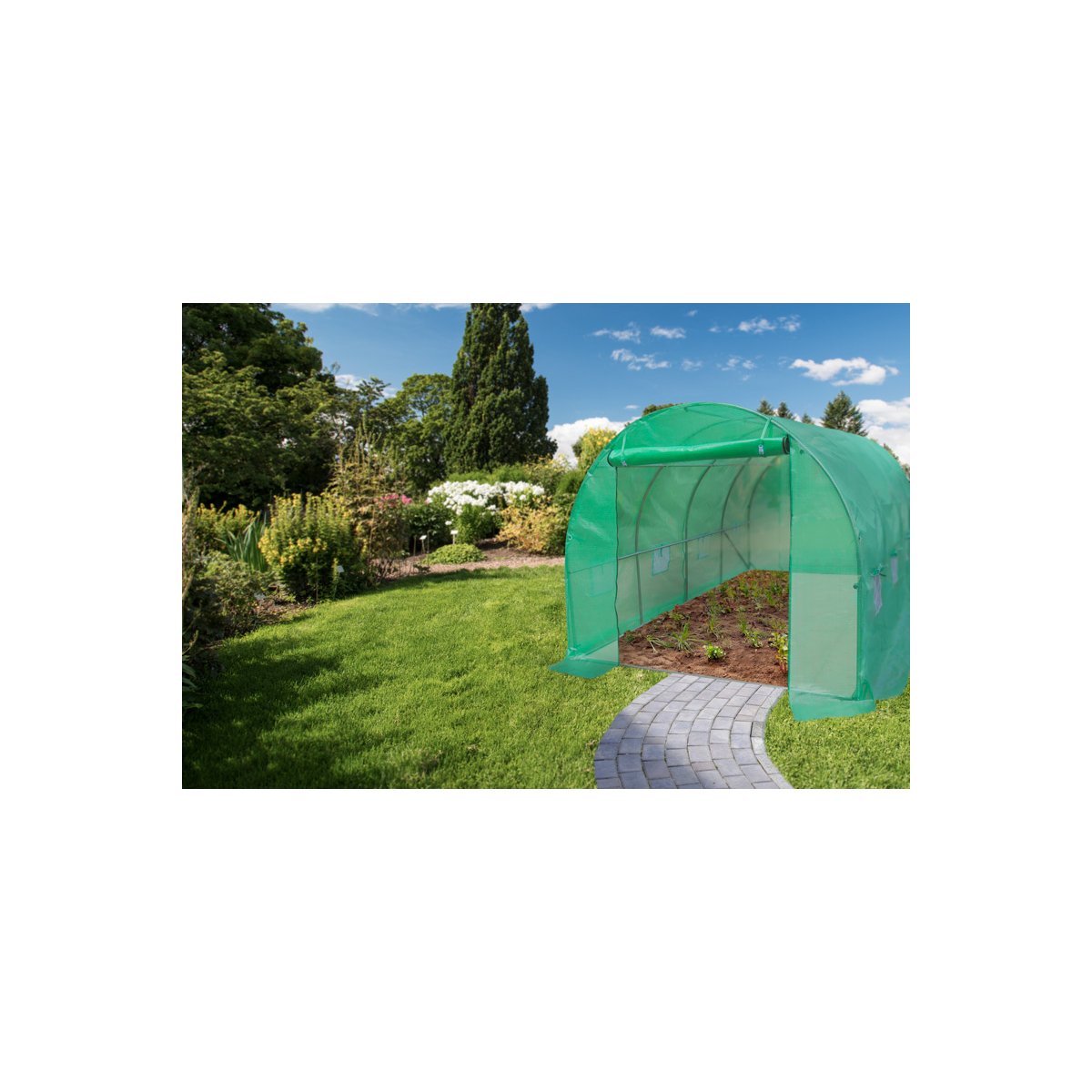 Solar de gradina 4 x 2,5 x 2 m, folie verde