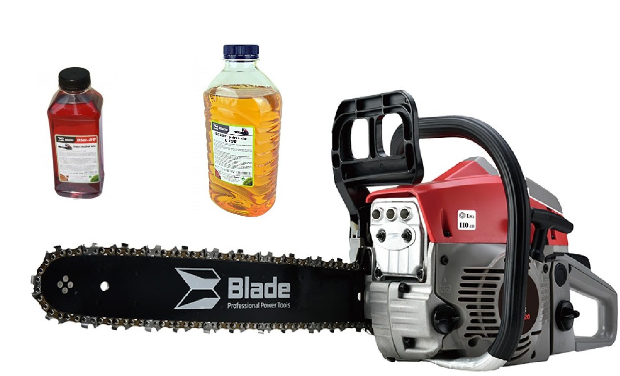 Drujba Blade Alpin 5200, 3.1CP + Ulei de Amestec 2 Timpi (0.5 l)+ Ulei Ungere Lant (1l)