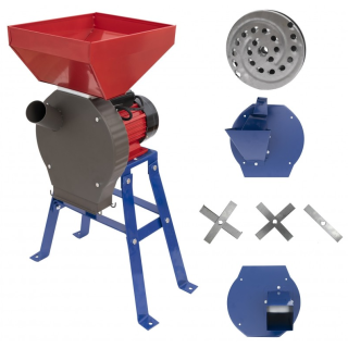 Set Moara cereale, fructe si lucerna ( 4 IN 1 ) CUVA MARE, 3.5KW, 200kg/ora + SUPORT,