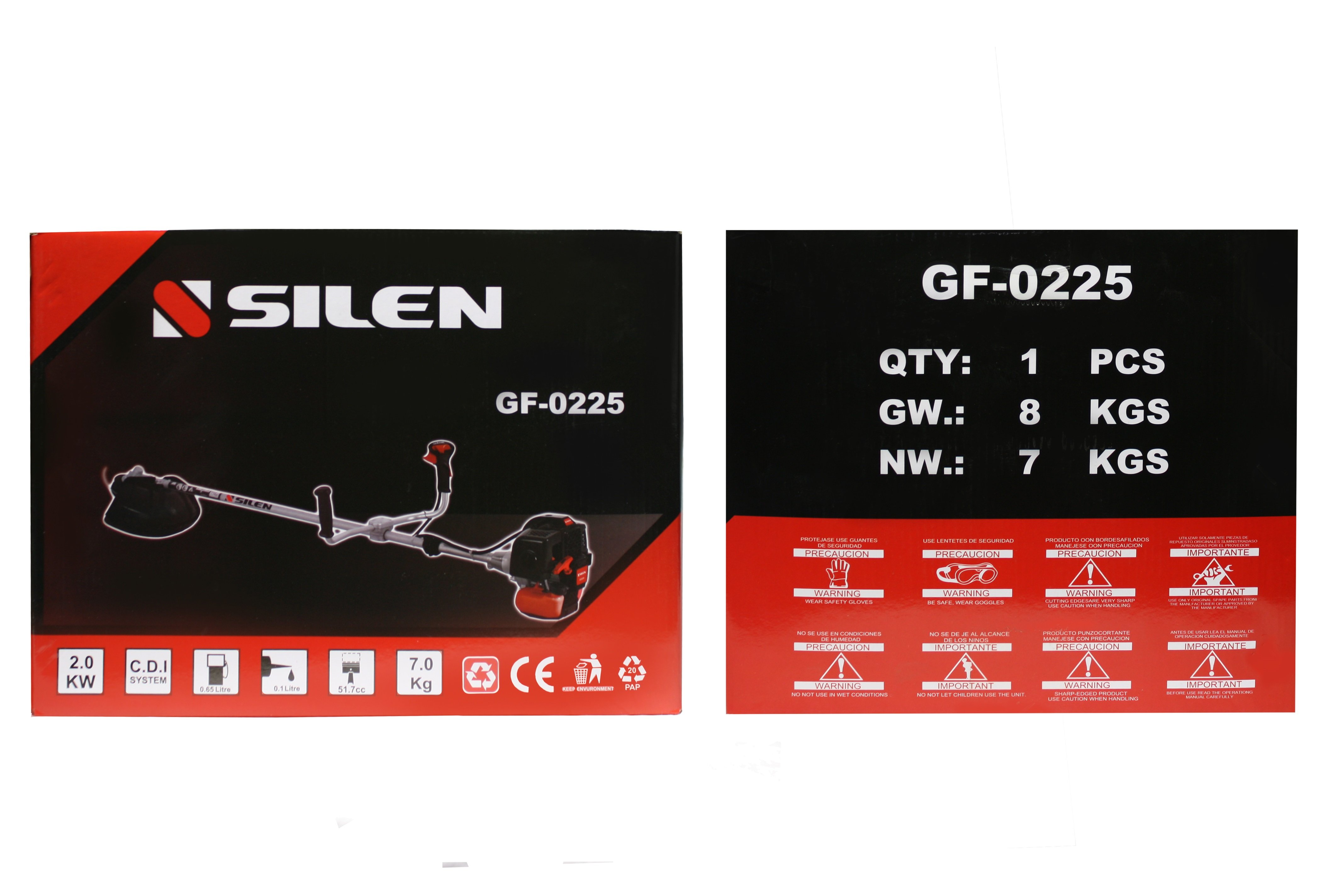 Motocositoare SILEN 2TIMPI YS-CG520 (3 accesorii 1.7kW 2.31CP) GF-0225