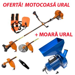 Pachet Avantajos - Moara + Motocoasa Ruseasca URAL