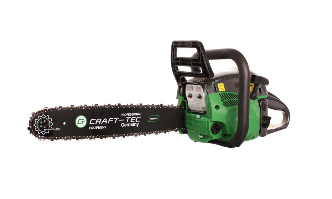 Drujba benzina CRAFT-TECH CT5000, 5CP, 3200 rpm, 2 lame +2 lanturi