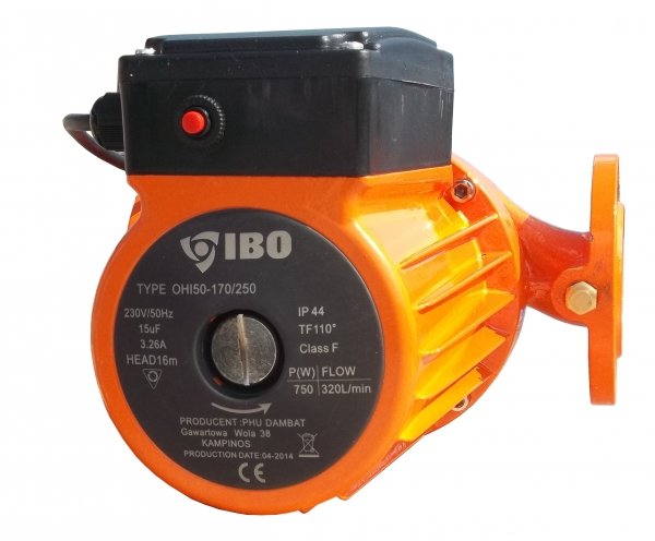 Pompa Recirculare Apa IBO Dambat OHI 50-170/250 mm, Conectori ( Olandezi ) inclusi