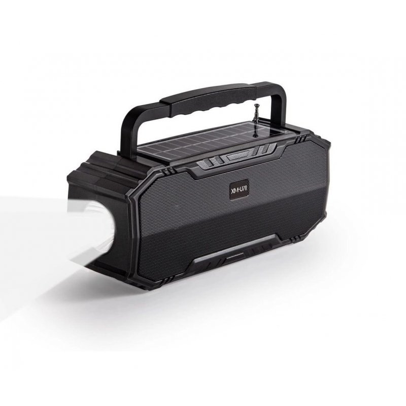 Boxa Portabila XM50 Bluetooth, USB, Radio, Lanterna cu incarcare solara