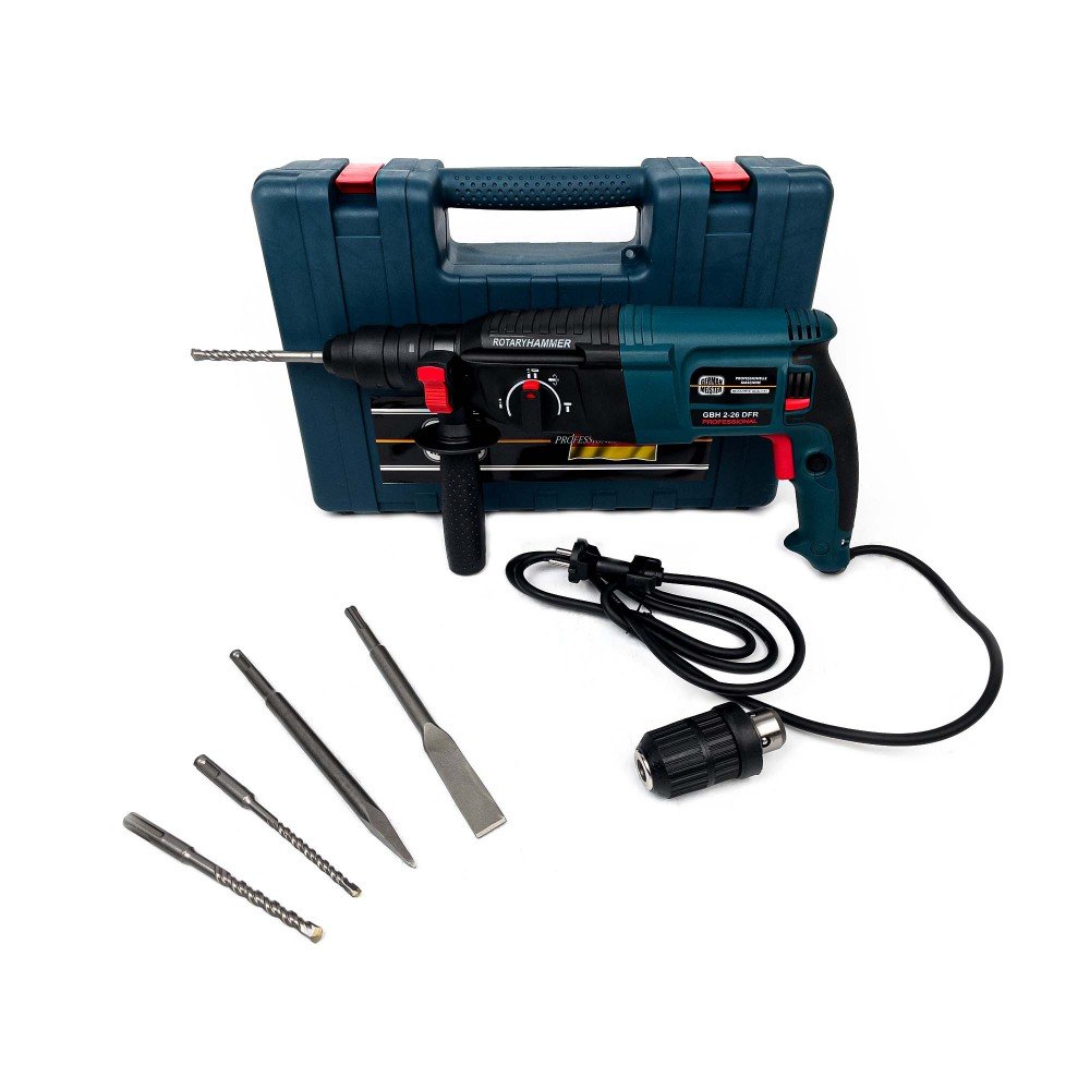 Ciocan rotopercutor 1100w + mandrina + valiza de transport