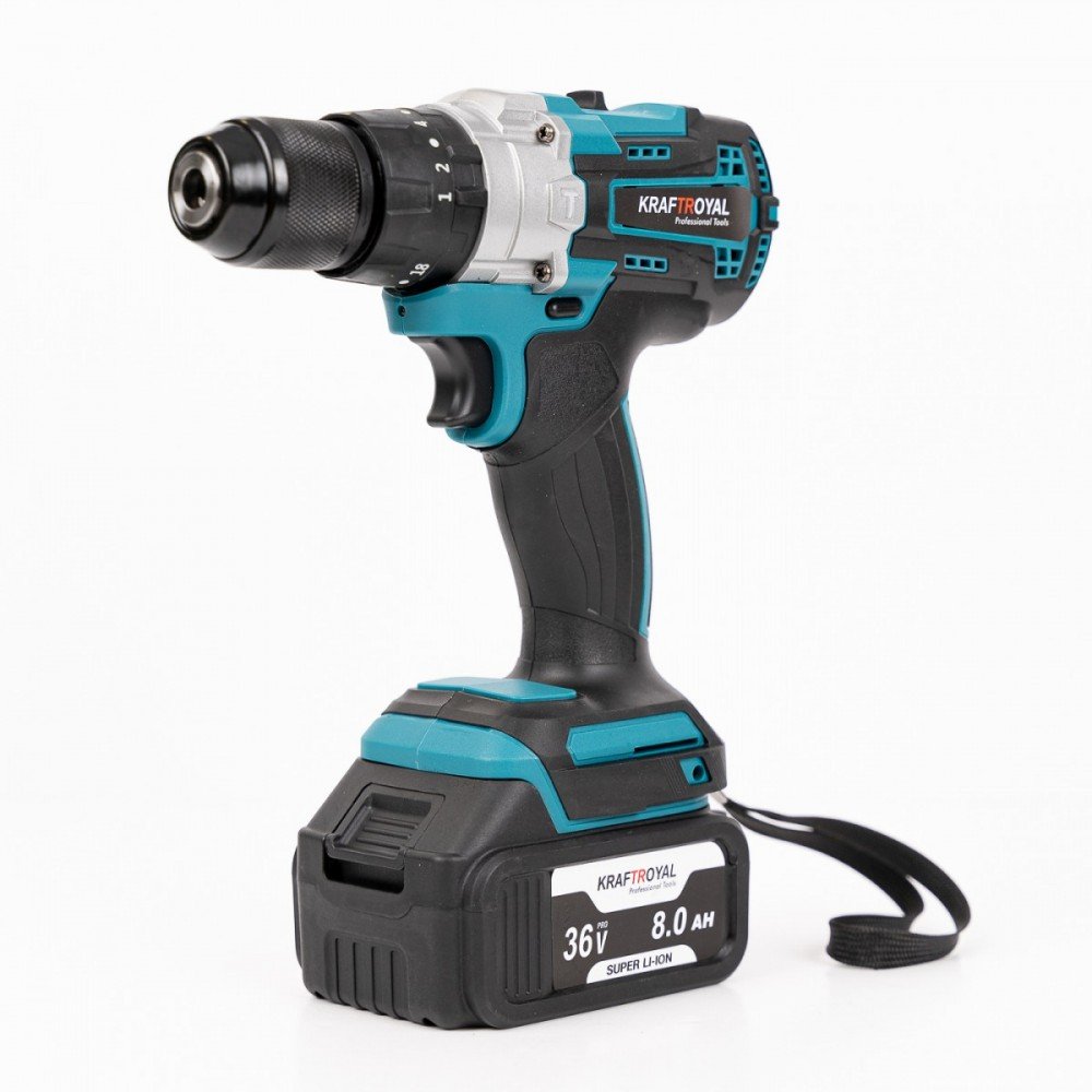 Bormasina cu impact + bormasina de gaurit + insurubat + flex + ciocan rotopercutor cu 3 acumulatori 36v, 8ah