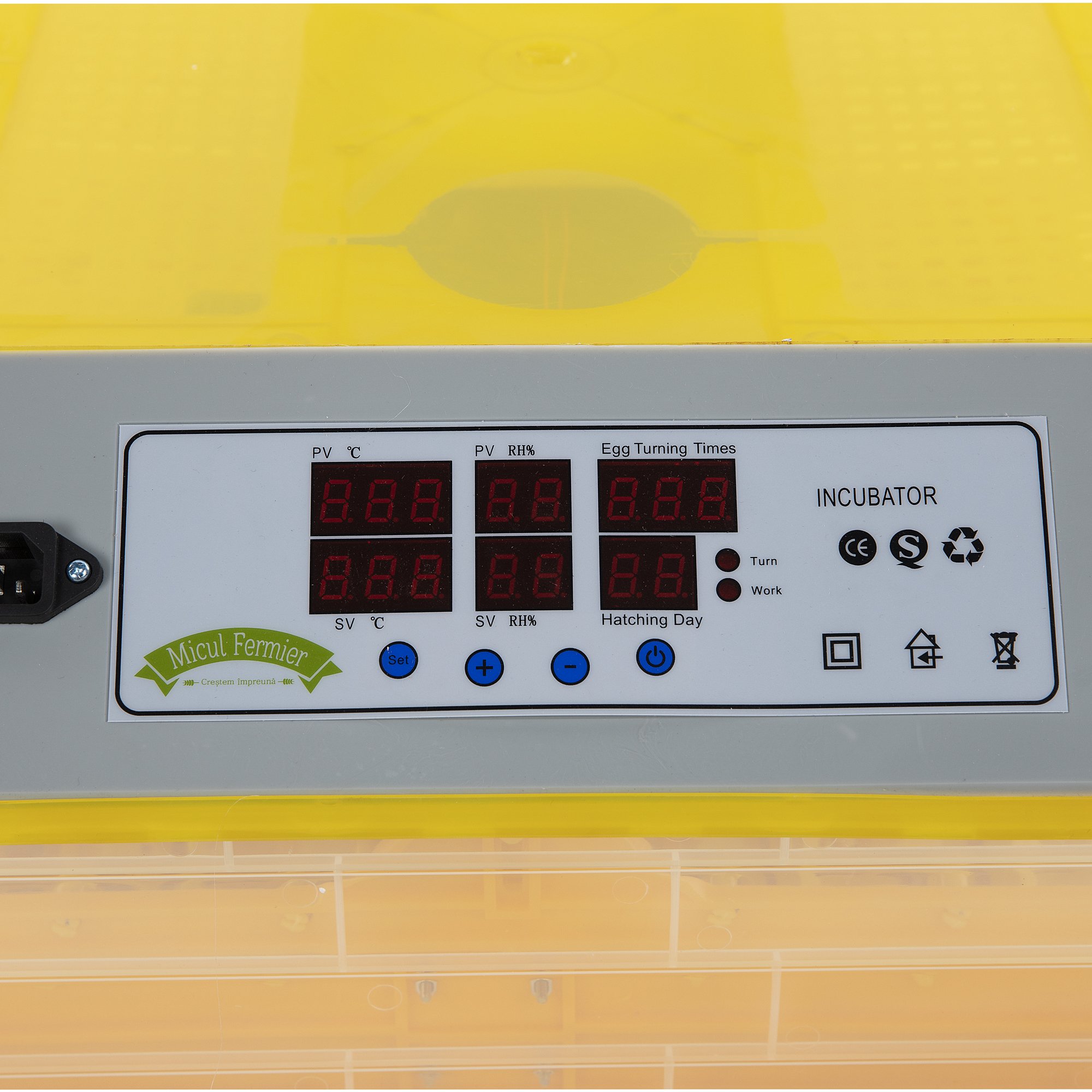 Incubator automat 48 oua gaina sau 132 prepelita