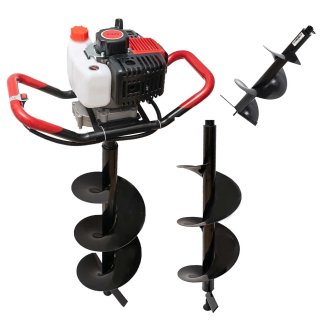 Pachet Motoburghiu pamant Ural-Mash  2.5 CP x 3 Burghiu 150/200/300/800 mm